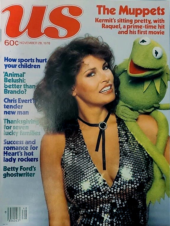 US Magazine November 1978 Raquel Welch & Kermit 